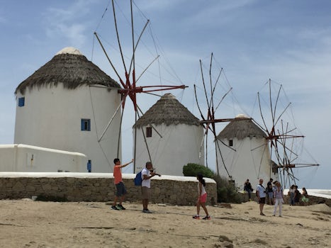 Windmills in Míkonos.