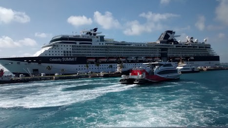 Celebrity Summit docked at King's Wharf in Bermuda.