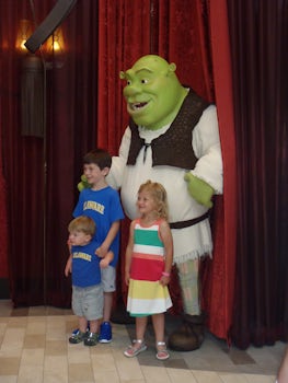Shrek with my grand children
