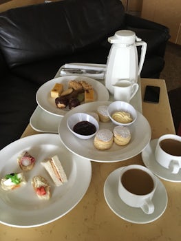 Afternoon tea delivered to the suite each afternoon