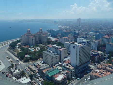 View of Havana from 33rd floor of Bocsa apartment building