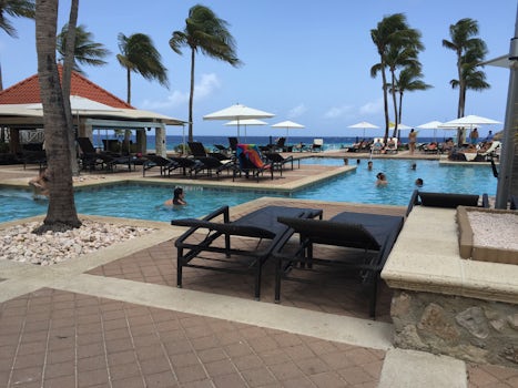 Curacao Marriott Beach Resort Swimming pool and beach, Day Pass.