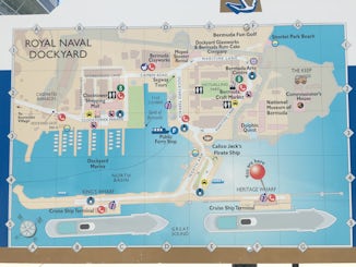 Bermuda Dockyard Map