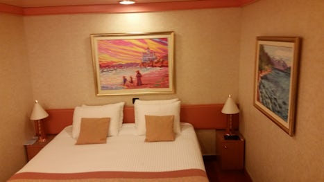 This is Stateroom 10-16. It was snug but very comfortable.