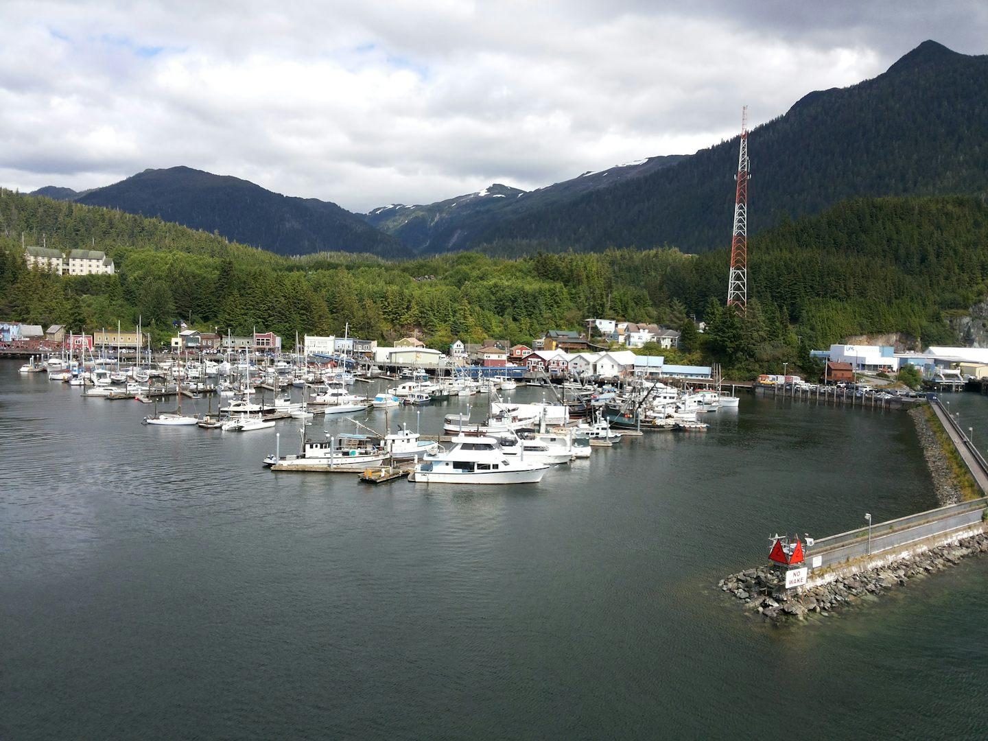 In port at Juneau