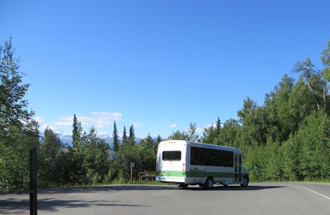 The lodge provides several shuttles to get around the grounds.