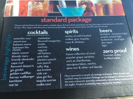 Beverage Package - Standard