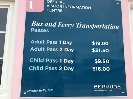 Ferry/Bus Pricing