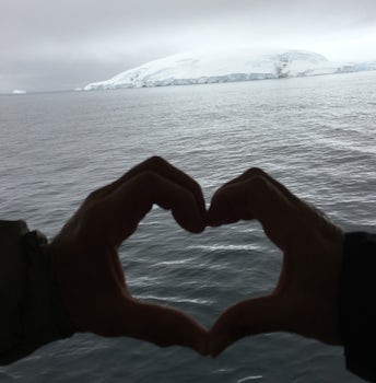Antarctica on our wedding anniversary.