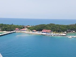 Picture of Labadee from our balcony aboard Anthem of the Seas.