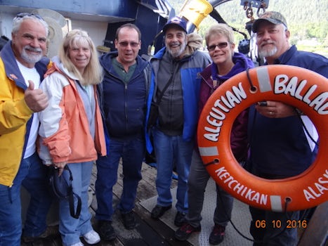 With the crew on the Aleutian Ballad, best Alaskan Excursion
