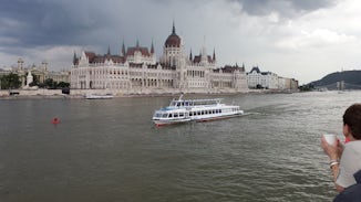 Just coming into Budapest.