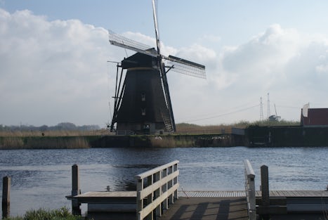 Historical windmill still pumping water