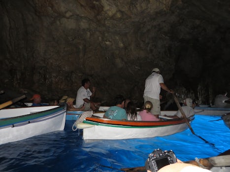inside the Blue Grotto, Capri.