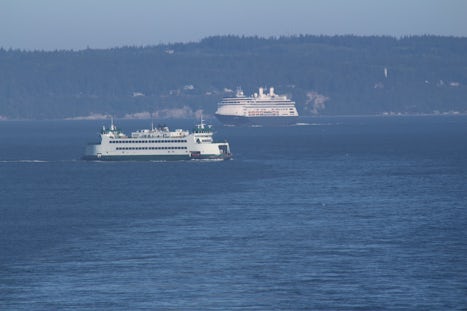 Another Cruise ship and a Ferry