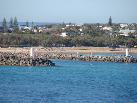 Mooloolaba from ship at about 8.30am
