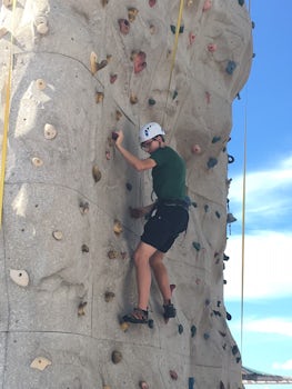 Rock climbing wall