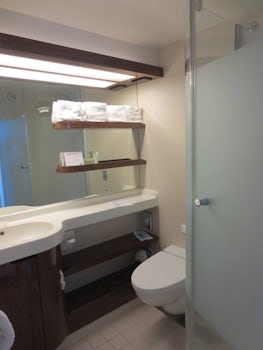 Large cabin bathroom
