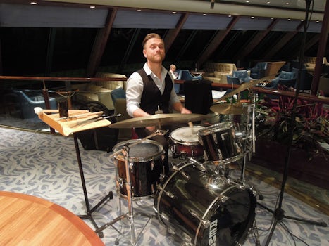Max from Chicago - the drummer in the ship's Jazz Trio. Just about the