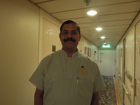Our fantastic Cabin Steward - Dominic Rodrigues from Goa. His hospitality,