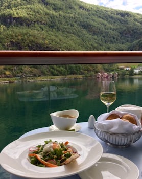 Lunch on the veranda with room service