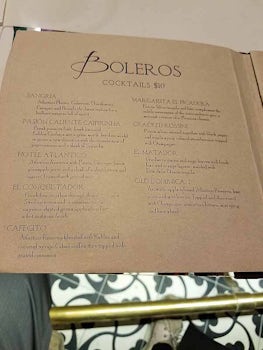 Boleros drink menu 3