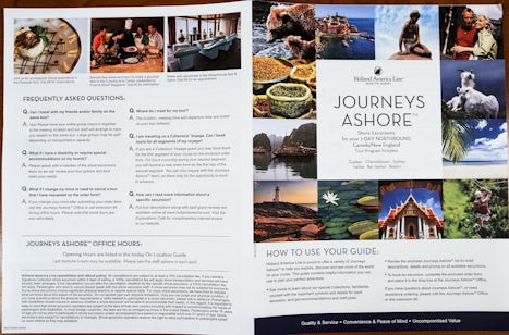 Journeys Ashore Guide