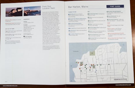 Canada / New England Explorer Guide for Ports (HALIFAX and BAR HARBOR)
