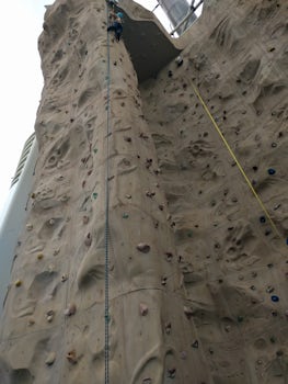The rock climbing wall turned out to be the surprise hit for our family.