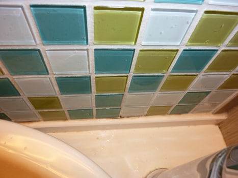 Stained bathroom tiles