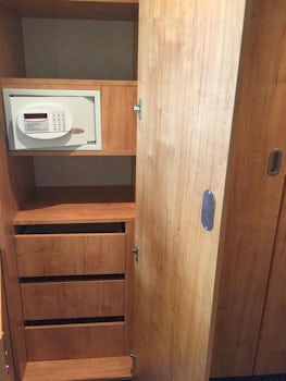 Closet with drawers and safe