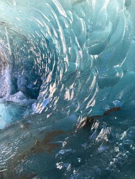 Ice cave in Mendenhall Glacier