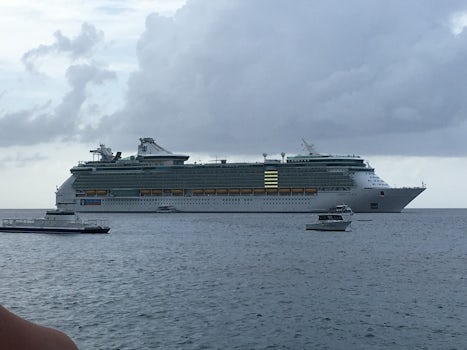 View of the ship from Cayman