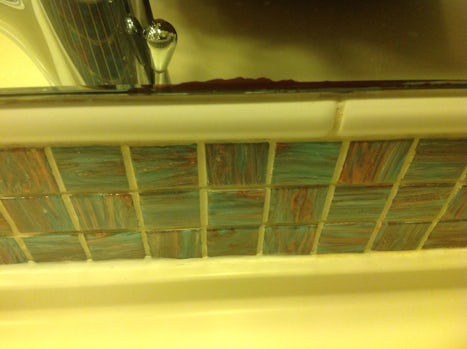Dampness with mould in bathroom
