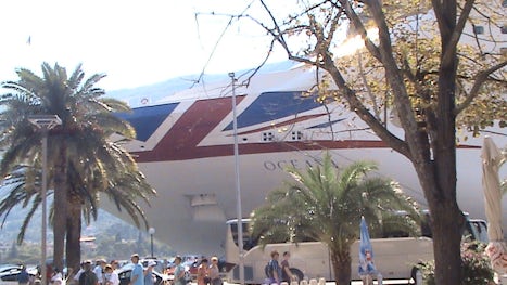 Oceana docked at Kotor