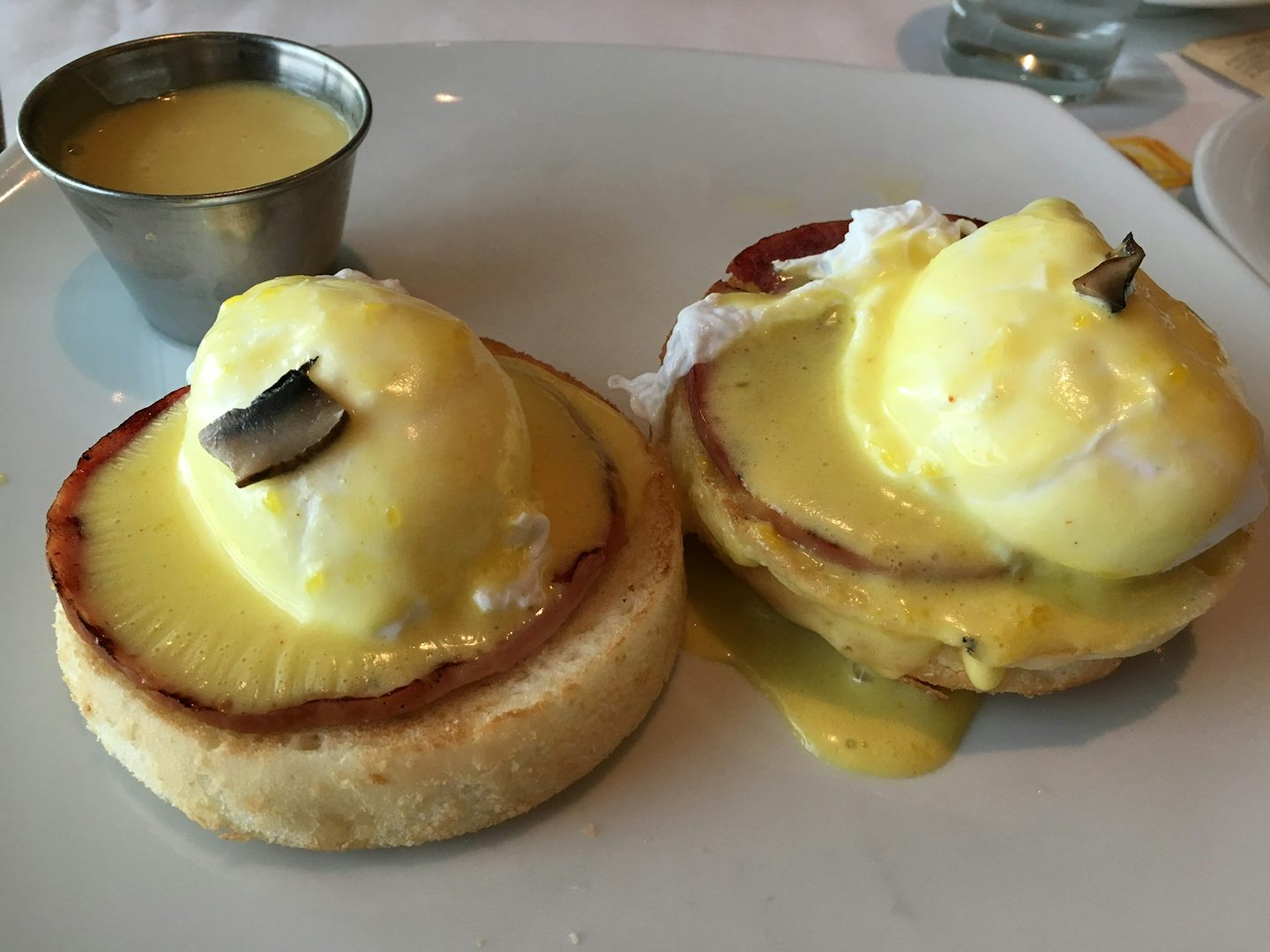Dairy free, Gluten free eggs benedict at Cagney's