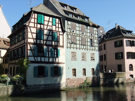 Historic homes in Strasbourg, France