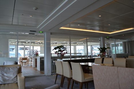The lounge on board the Alruna