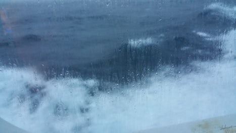 Hurricane Nicole outside our window