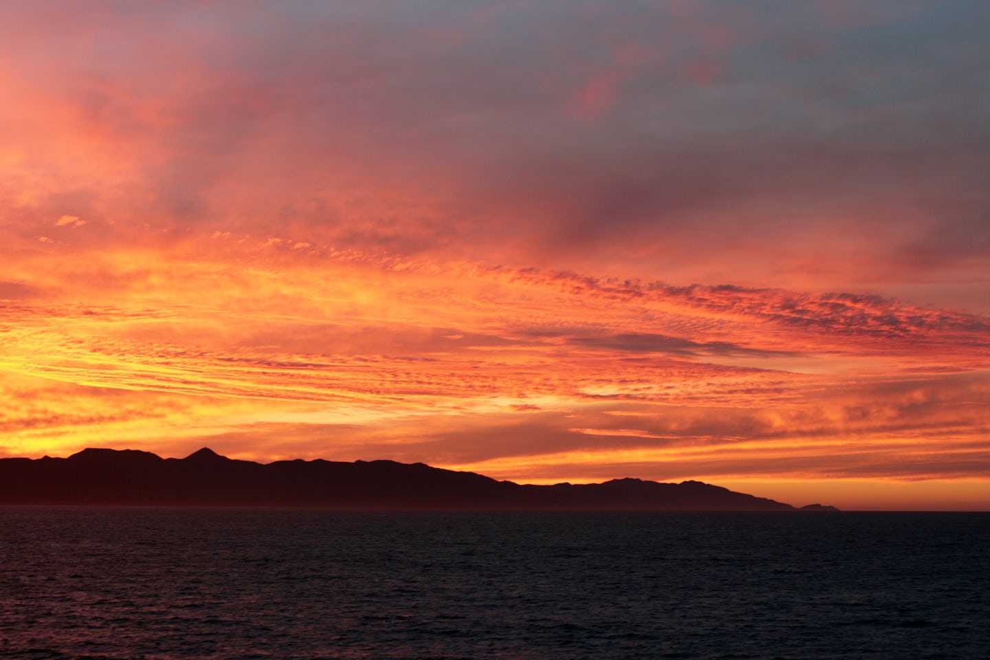 Sunset during sail away. Stunning.