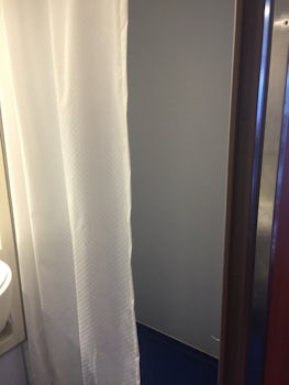 Fabric shower curtain