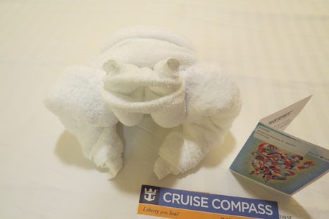 Our room steward delighted us with towel animals.