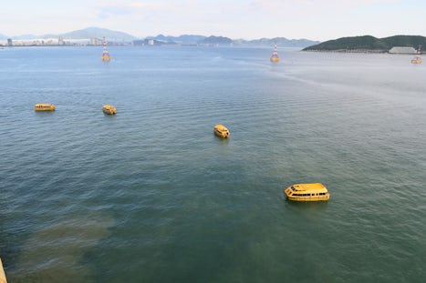 Lifeboats Of The Voyager Of The Seas during Tendering in Nha Trang