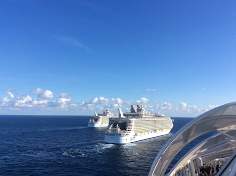 Meeting of the Three Sisters viewed from Harmony of the Seas