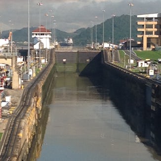 MiraFlores Locks  in the Panama Canal.