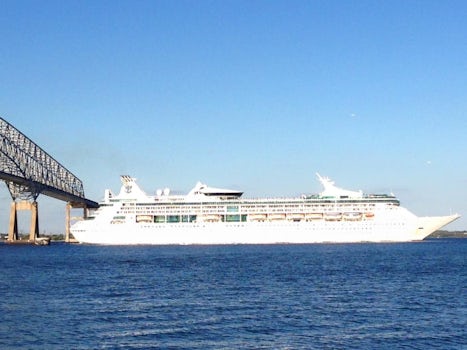 Grandeur of the Seas leaving Baltimore, MD
