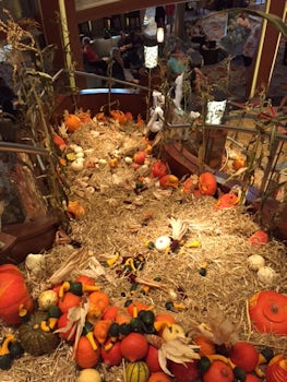 Halloween Decorations on Grand Staircase