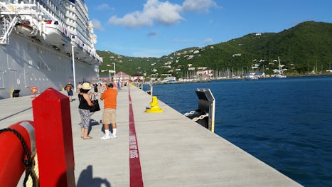 From the pier in Tortola.