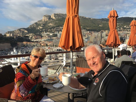 What a perfect place to have breakfast in Monte Carlo!
