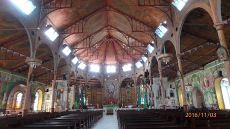 St Lucia island tour - church interior